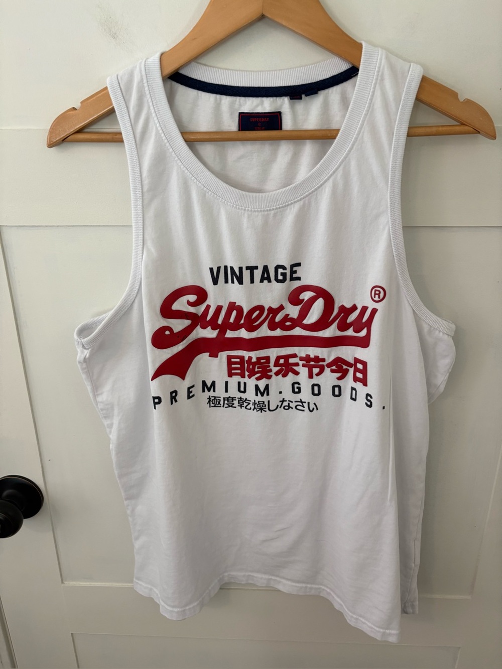 Superdry Vintage Logo Classic Vest Tank Top. Size XL.